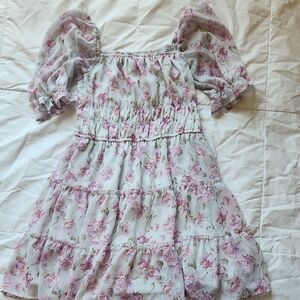 Trixxi Pink Floral Dress